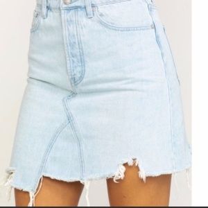 Free People We The Free Going Rogue Denim Skirt